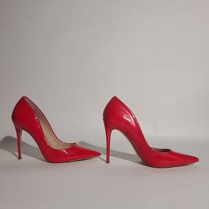 Steve Madden Red Daisie Heels Size 8.5M